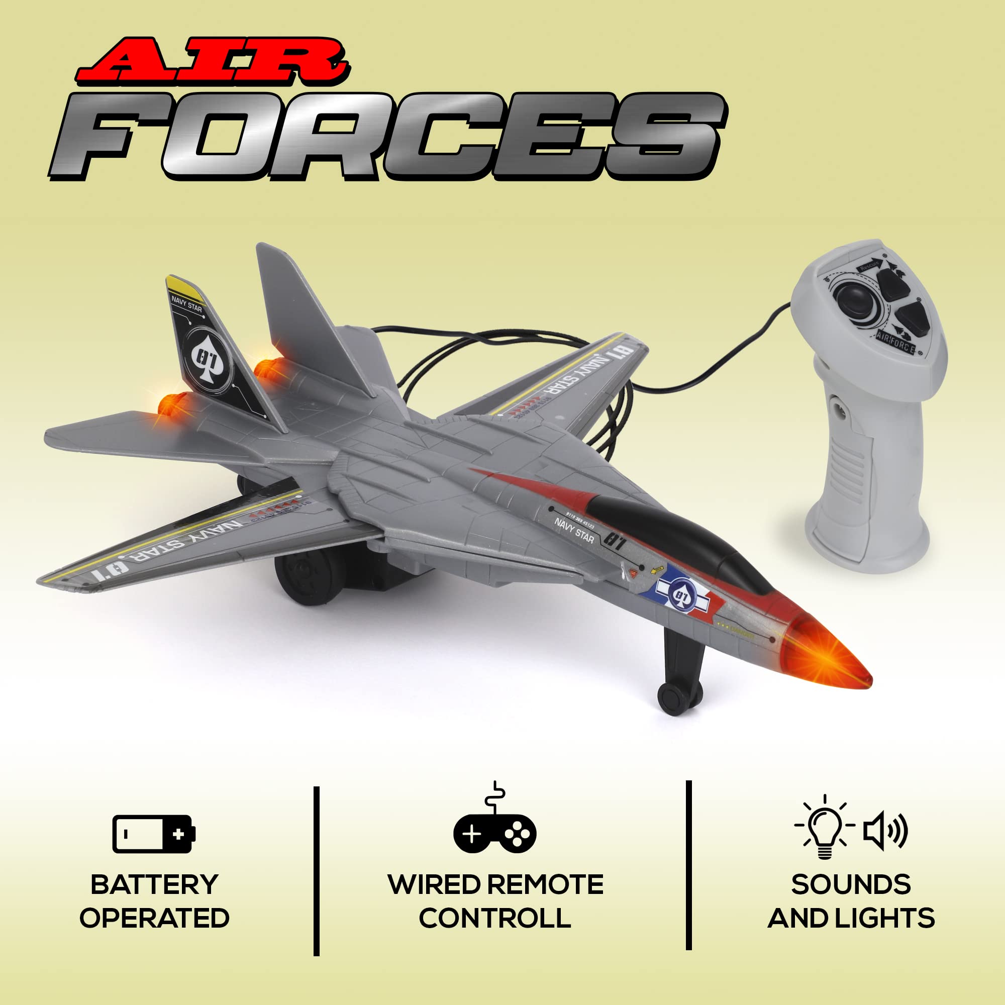 Play with Airplane クリスタルP Amazon.com: Playkidiz Wired Remote Control Plane, with